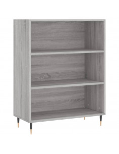 Credenza Grigio Sonoma 69,5x34x180 cm in Legno Multistrato 2