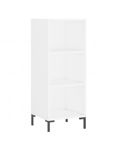 Credenza Bianca 34,5x34x180 cm in Legno Multistrato