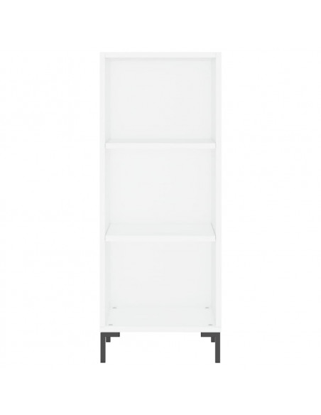 Credenza Bianca 34,5x34x180 cm in Legno Multistrato