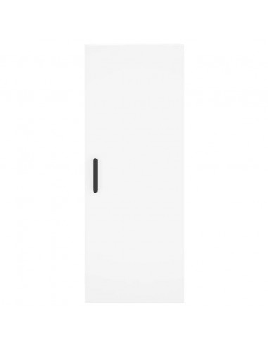 Credenza Bianca 34,5x34x180 cm in Legno Multistrato