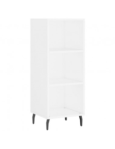 Credenza Bianca 34,5x34x180 cm in Legno Multistrato