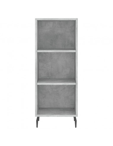 Credenza Grigio Cemento 34,5x34x180 cm in Legno Multistrato