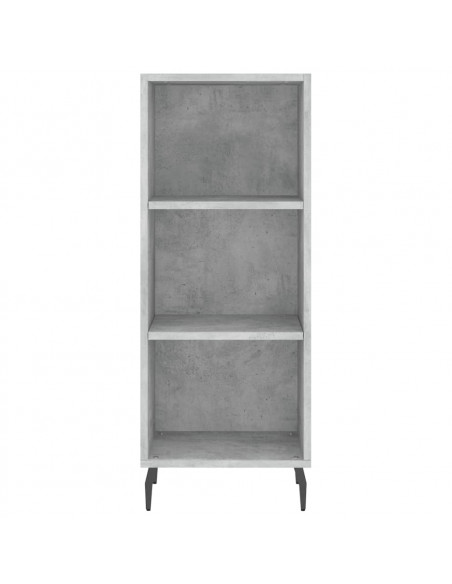 Credenza Grigio Cemento 34,5x34x180 cm in Legno Multistrato