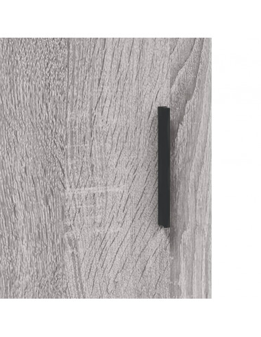 Credenza Grigio Sonoma 34,5x34x180 cm in Legno Multistrato