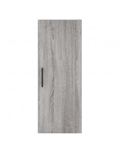 Credenza Grigio Sonoma 34,5x34x180 cm in Legno Multistrato