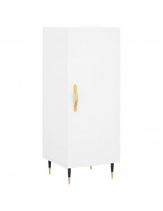 Credenza Bianca 34,5x34x180 cm in Legno Multistrato 2