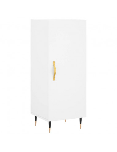 Credenza Bianca 34,5x34x180 cm in Legno Multistrato