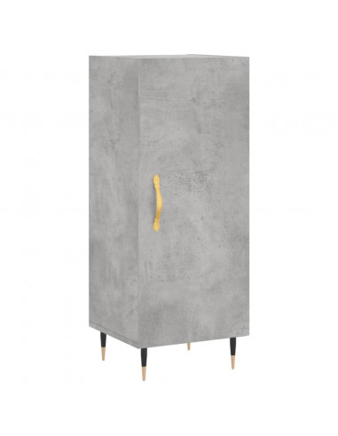 Credenza Grigio Cemento 34,5x34x180 cm in Legno Multistrato