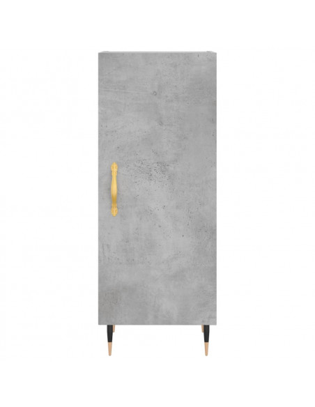 Credenza Grigio Cemento 34,5x34x180 cm in Legno Multistrato