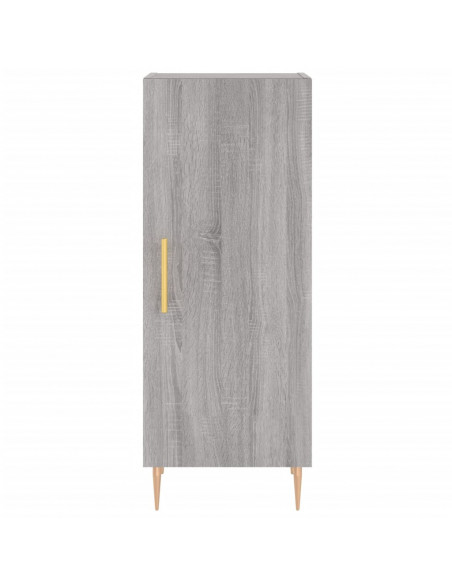 Credenza Grigio Sonoma 34,5x34x180 cm in Legno Multistrato