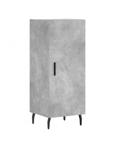 Credenza Grigio Cemento 34,5x34x180 cm in Legno Multistrato