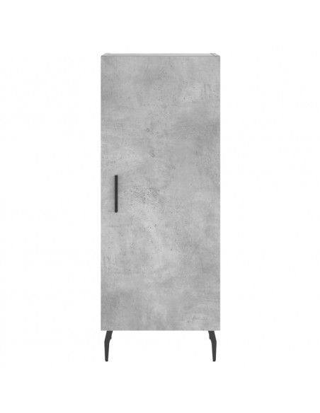 Credenza Grigio Cemento 34,5x34x180 cm in Legno Multistrato