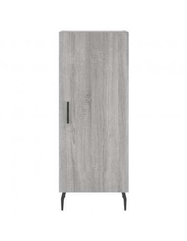 Credenza Grigio Sonoma 34,5x34x180 cm in Legno Multistrato