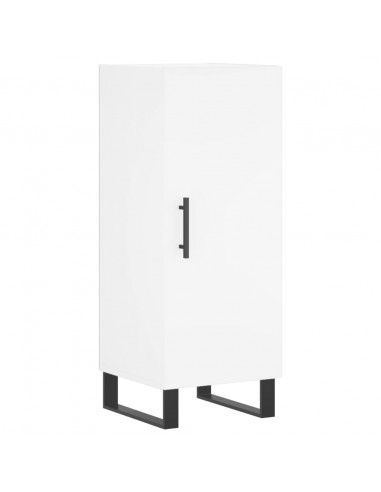 Credenza Bianca 34,5x34x180 cm in Legno Multistrato