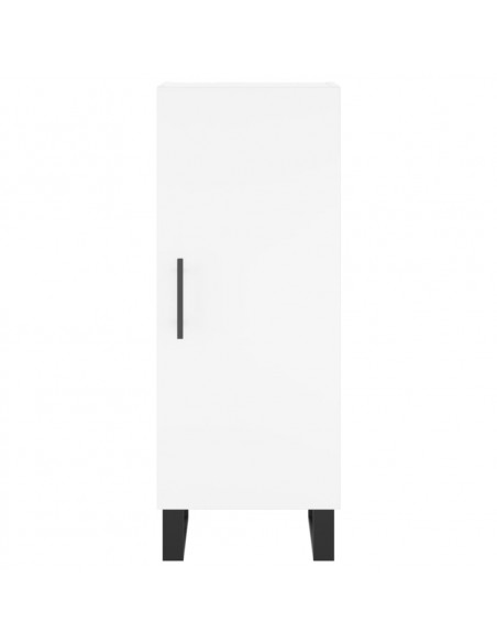 Credenza Bianca 34,5x34x180 cm in Legno Multistrato