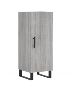 Credenza Grigio Sonoma 34,5x34x180 cm in Legno Multistrato 2