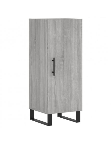 Credenza Grigio Sonoma 34,5x34x180 cm in Legno Multistrato