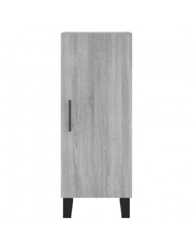 Credenza Grigio Sonoma 34,5x34x180 cm in Legno Multistrato