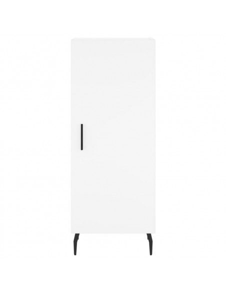 Credenza Bianca 34,5x34x180 cm in Legno Multistrato