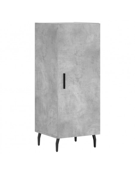 Credenza Grigio Cemento 34,5x34x180 cm in Legno Multistrato