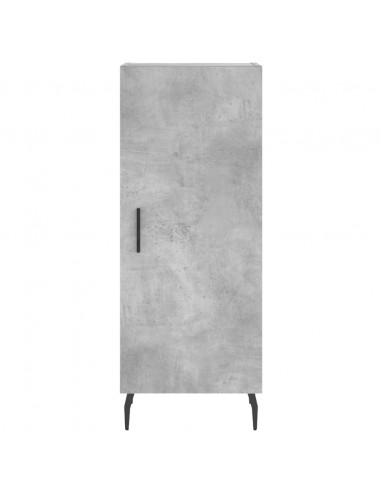 Credenza Grigio Cemento 34,5x34x180 cm in Legno Multistrato