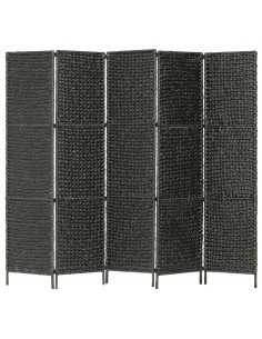 Paravento a 5 Pannelli Nero 193x160 cm in Giacinto d'Acqua 2