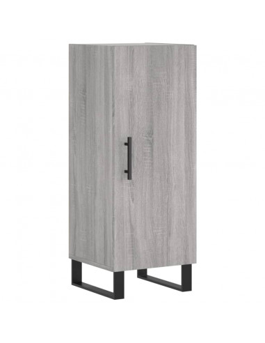 Credenza Grigio Sonoma 34,5x34x180 cm in Legno Multistrato
