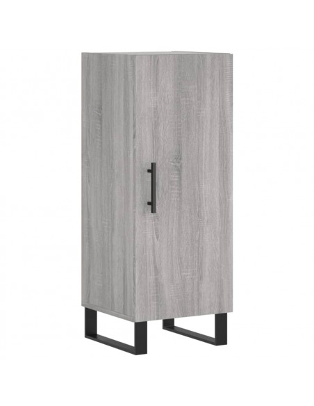 Credenza Grigio Sonoma 34,5x34x180 cm in Legno Multistrato