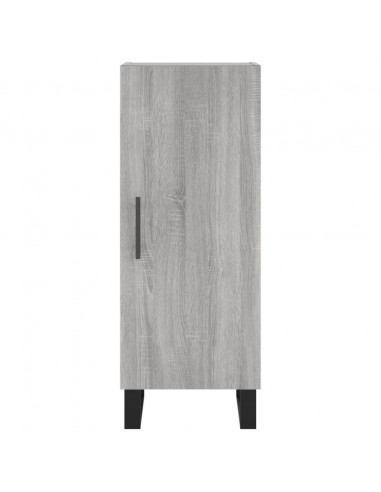 Credenza Grigio Sonoma 34,5x34x180 cm in Legno Multistrato