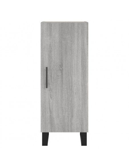 Credenza Grigio Sonoma 34,5x34x180 cm in Legno Multistrato