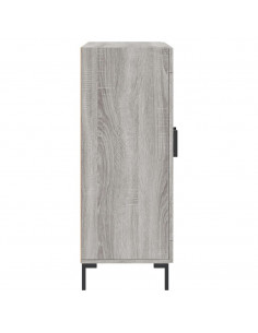 Credenza Grigio Sonoma 69,5x34x90 cm in Legno Multistrato 2