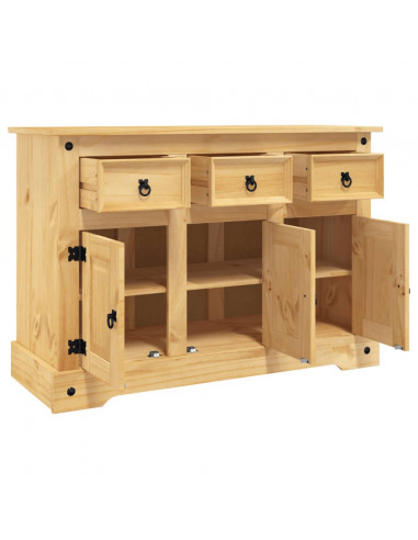 Credenza Corona Marrone 115x43x79,5 cm Legno di Pino Messicano