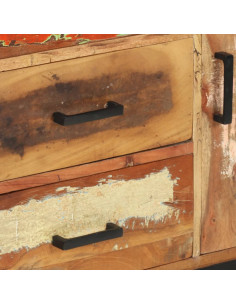 Credenza 88x30x73 cm in Legno Massello di Recupero 2