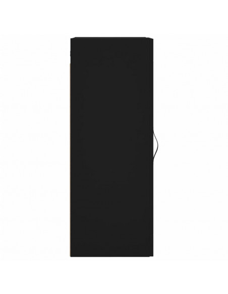 Mobile a Parete Nero 34,5x34x90 cm