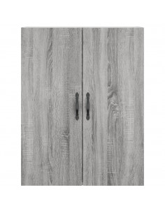 Mobile a Parete Grigio Sonoma 69,5x34x90 cm Legno Multistrato 2