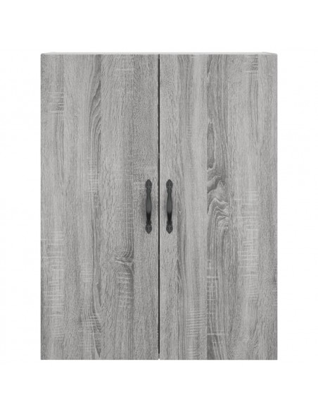 Mobile a Parete Grigio Sonoma 69,5x34x90 cm Legno Multistrato