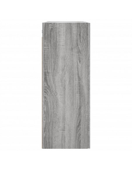Mobile a Parete Grigio Sonoma 69,5x34x90 cm Legno Multistrato