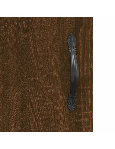 Mobile a Parete Rovere Marrone 69,5x34x90 cm Legno Multistrato