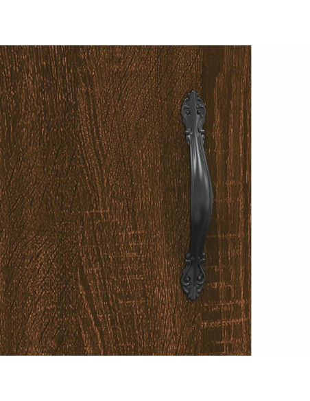 Mobile a Parete Rovere Marrone 69,5x34x90 cm Legno Multistrato