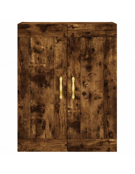 Mobile a Parete Rovere Fumo 69,5x34x90 cm in Legno Multistrato
