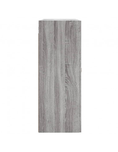 Mobile a Parete Grigio Sonoma 69,5x34x90 cm Legno Multistrato