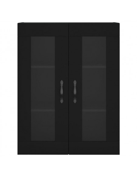 Mobile a Parete Nero 69,5x34,90 cm in Legno Multistrato