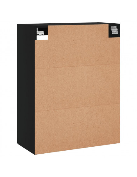 Mobile a Parete Nero 69,5x34,90 cm in Legno Multistrato