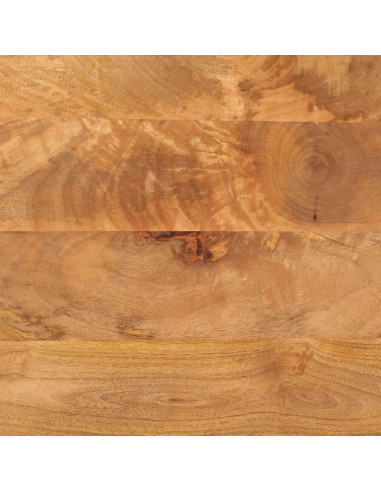 Credenza Marrone e Nera 40x33,5x75cm in Legno Massello di Mango