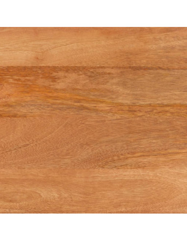 Mobiletto Marrone e Nero 60x33,5x75 cm Legno Massello di Mango