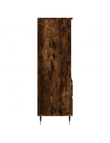 Credenza Rovere Fumo 40x36x110 cm in Legno Multistrato