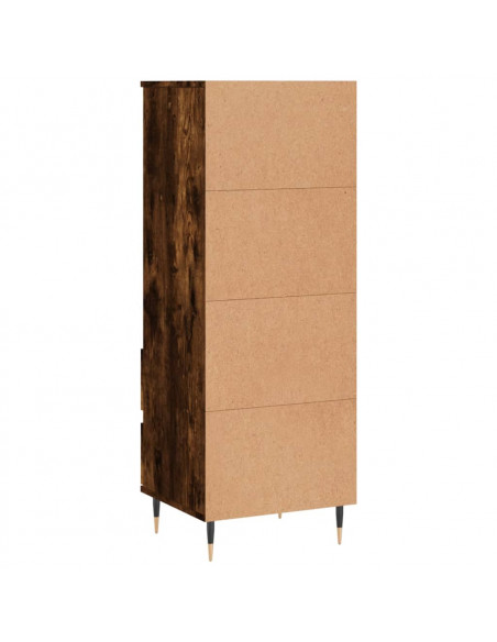 Credenza Rovere Fumo 40x36x110 cm in Legno Multistrato