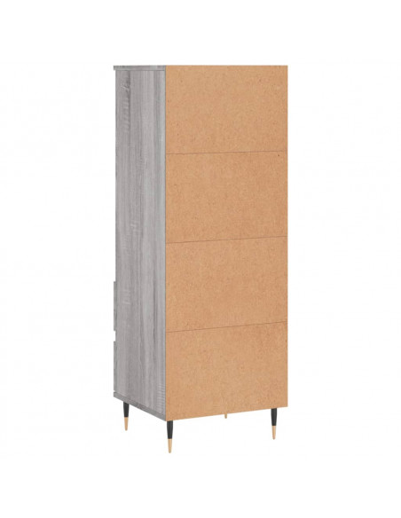 Credenza Grigio Sonoma 40x36x110 cm in Legno Multistrato