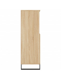 Credenza Rovere Sonoma 60x36x110 cm in Legno Multistrato 2