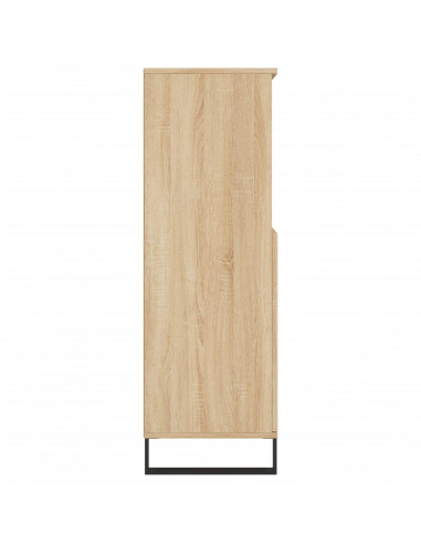 Credenza Rovere Sonoma 60x36x110 cm in Legno Multistrato